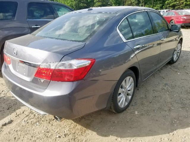 1HGCR3F87EA009136 - 2014 HONDA ACCORD EXL GRAY photo 4