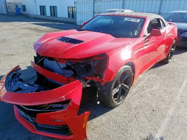 1G1FF3D70K0158660 - 2019 CHEVROLET CAMARO SS ORANGE photo 2