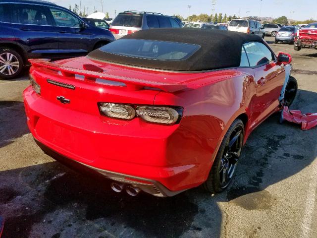 1G1FF3D70K0158660 - 2019 CHEVROLET CAMARO SS ORANGE photo 4