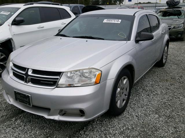 1B3BD4FB2BN507910 - 2011 DODGE AVENGER EX SILVER photo 2