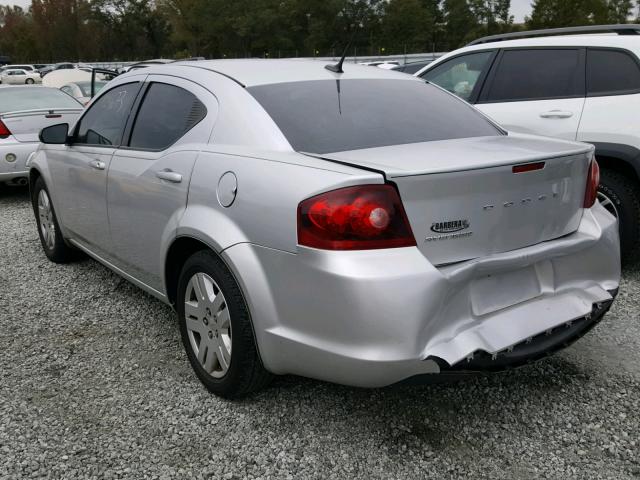 1B3BD4FB2BN507910 - 2011 DODGE AVENGER EX SILVER photo 3