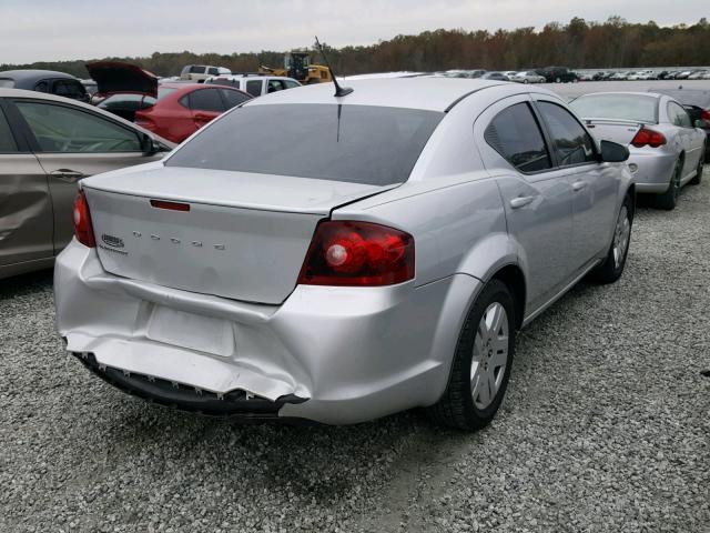 1B3BD4FB2BN507910 - 2011 DODGE AVENGER EX SILVER photo 4