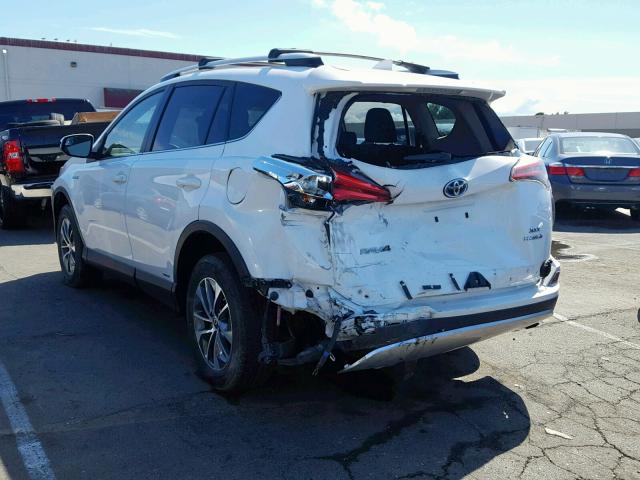 JTMRJREV6GD037098 - 2016 TOYOTA RAV4 HV XL WHITE photo 3