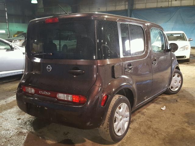 JN8AZ2KR2AT161438 - 2010 NISSAN CUBE BASE BROWN photo 4