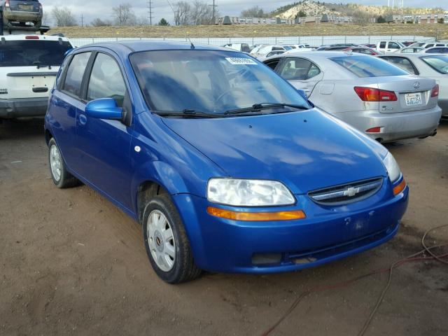 KL1TG62605B387665 - 2005 CHEVROLET AVEO LT BLUE photo 1