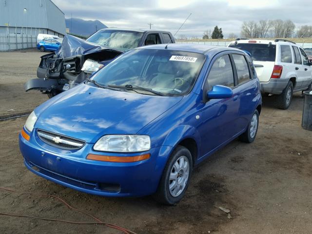 KL1TG62605B387665 - 2005 CHEVROLET AVEO LT BLUE photo 2