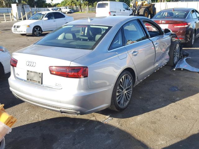 WAUHGAFC0GN003450 - 2016 AUDI A6 PRESTIG SILVER photo 4