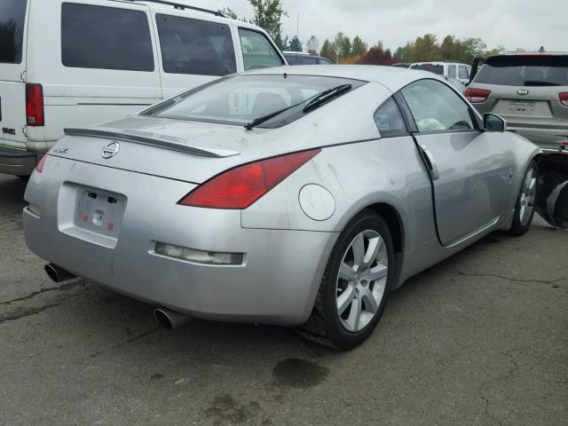 JN1AZ34E23T019964 - 2003 NISSAN 350Z COUPE SILVER photo 4