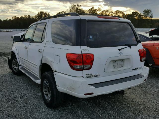 5TDBT48A56S263742 - 2006 TOYOTA SEQUOIA LI WHITE photo 3