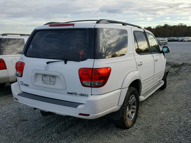 5TDBT48A56S263742 - 2006 TOYOTA SEQUOIA LI WHITE photo 4