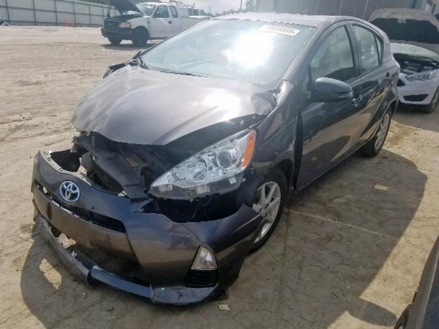 JTDKDTB31C1523399 - 2012 TOYOTA PRIUS C SILVER photo 2