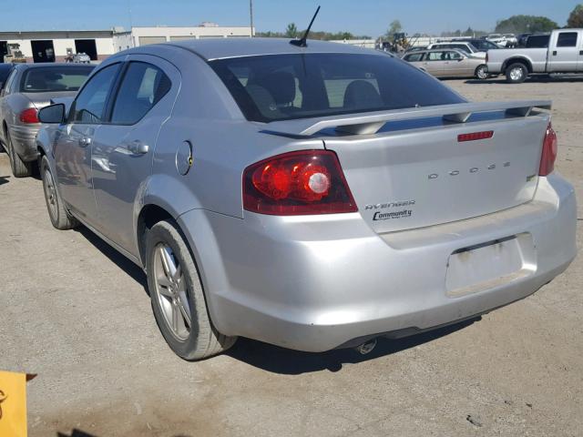 1B3BD1FG6BN586475 - 2011 DODGE AVENGER MA SILVER photo 3