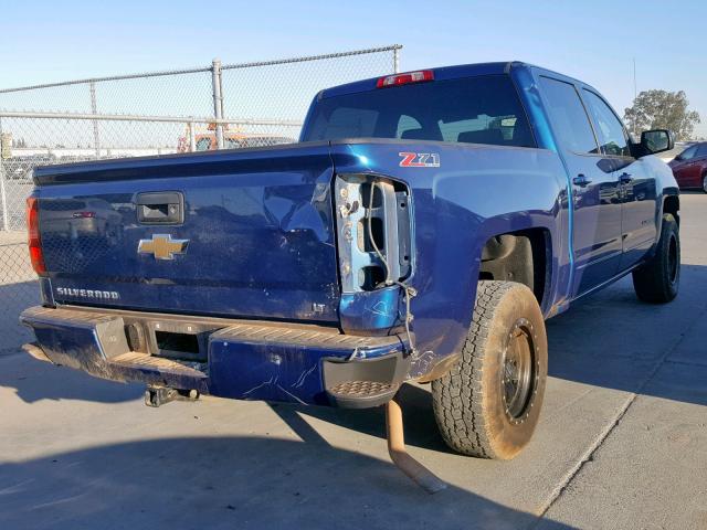 3GCUKREC7HG468771 - 2017 CHEVROLET SILVERADO BLUE photo 4