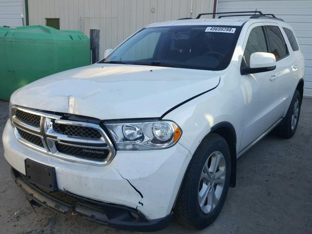 1D4RE4GG4BC677219 - 2011 DODGE DURANGO CR WHITE photo 2