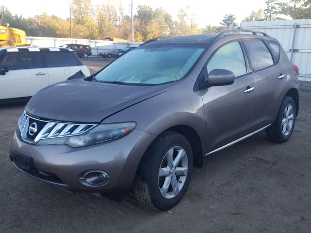 JN8AZ18W79W132499 - 2009 NISSAN MURANO S BROWN photo 2