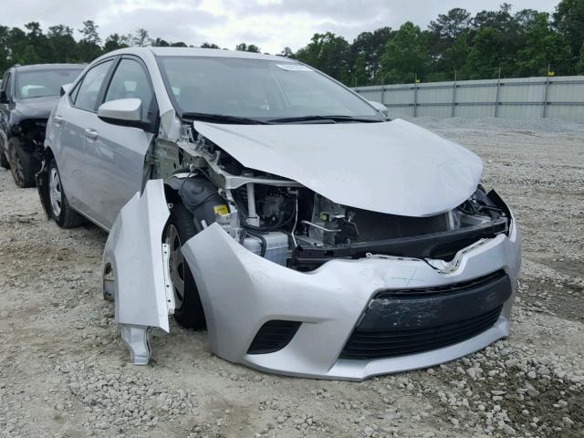 2T1BURHE6FC442457 - 2015 TOYOTA COROLLA L SILVER photo 1