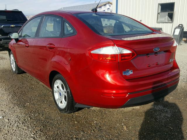 3FADP4BJ9EM136731 - 2014 FORD FIESTA SE RED photo 3