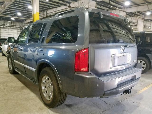 5N3AA08C65N813159 - 2005 INFINITI QX56 GRAY photo 3