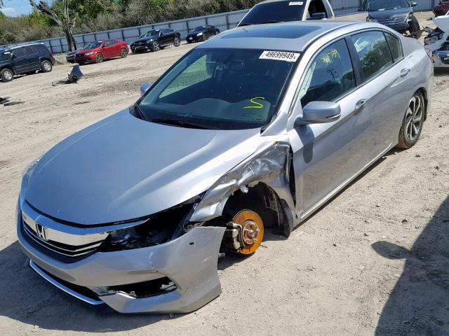 1HGCR2F8XGA117182 - 2016 HONDA ACCORD EXL GRAY photo 2