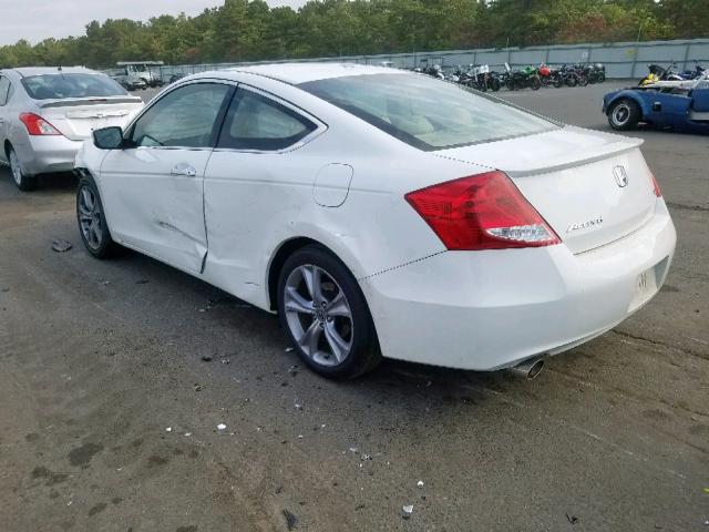 1HGCS2B80CA003020 - 2012 HONDA ACCORD EXL WHITE photo 3