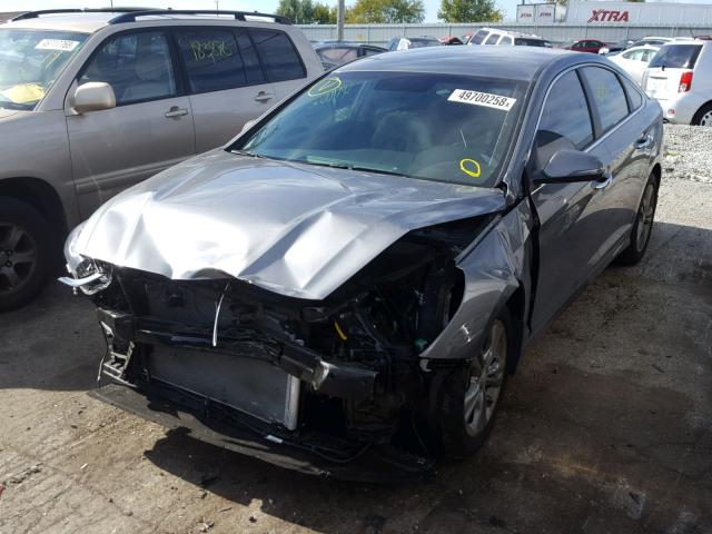 5NPE34AF6JH676769 - 2018 HYUNDAI SONATA SPO GRAY photo 2