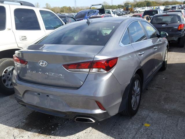 5NPE34AF6JH676769 - 2018 HYUNDAI SONATA SPO GRAY photo 4