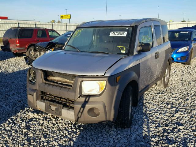 5J6YH28573L009461 - 2003 HONDA ELEMENT EX SILVER photo 2