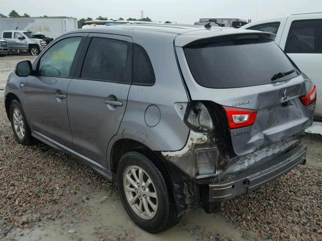 JA4AP3AUXBZ020347 - 2011 MITSUBISHI OUTLANDER GRAY photo 3