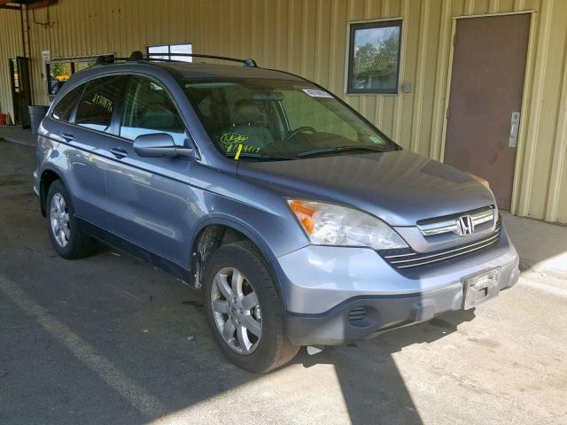 JHLRE48737C066085 - 2007 HONDA CR-V EXL BLUE photo 1