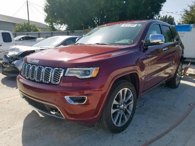 1C4RJECG4HC960037 - 2017 JEEP GRAND CHER RED photo 2