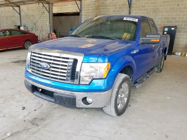 1FTFX1CF0BFD06398 - 2011 FORD F150 SUPER BLUE photo 2