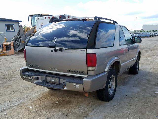 1GNCS18W8XK188133 - 1999 CHEVROLET BLAZER BROWN photo 4