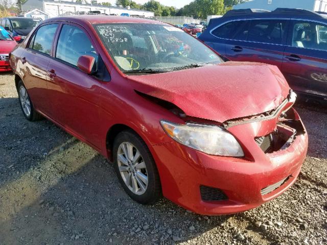 2T1BU4EEXAC415858 - 2010 TOYOTA COROLLA BA RED photo 1