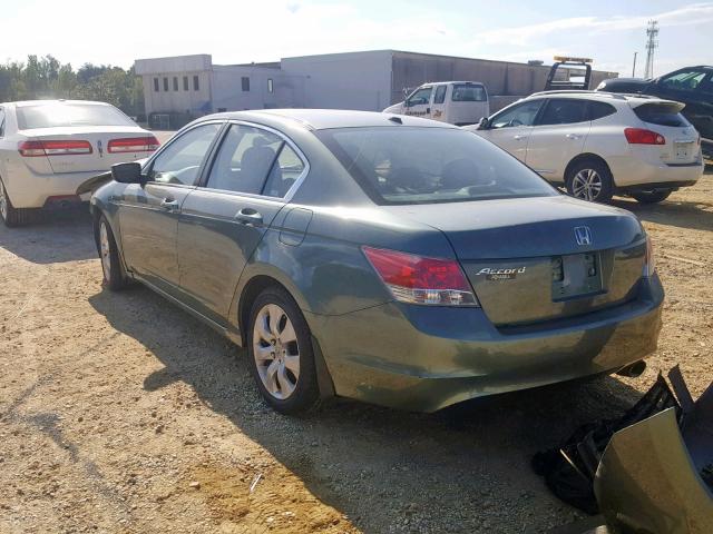 1HGCP26859A059071 - 2009 HONDA ACCORD EXL GREEN photo 3