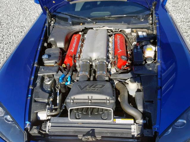 1B3JZ69Z28V200148 - 2008 DODGE VIPER SRT- BLUE photo 7