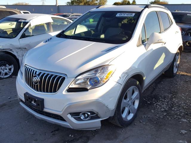 KL4CJFSB8GB534528 - 2016 BUICK ENCORE CON WHITE photo 2