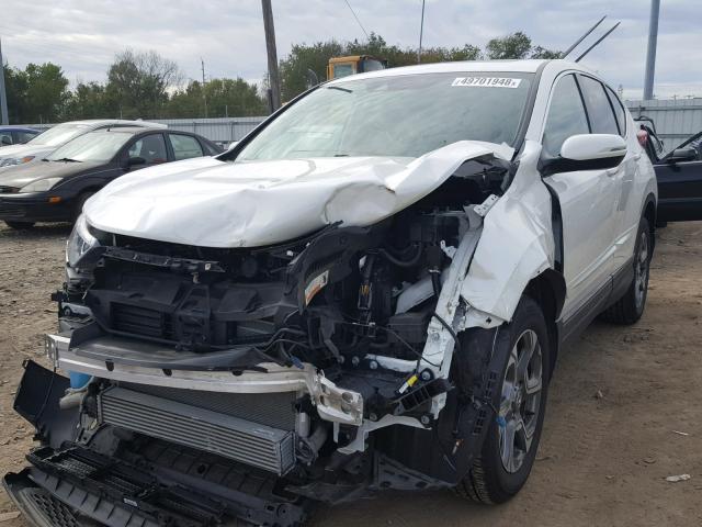 5J6RW2H87HL066402 - 2017 HONDA CR-V EXL WHITE photo 2