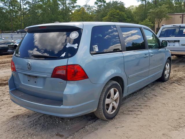 2V8HW34139R554839 - 2009 VOLKSWAGEN ROUTAN SE BLUE photo 4