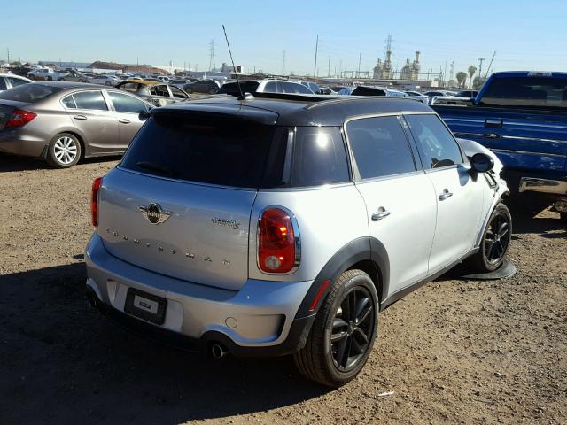 WMWZC3C57EWT00840 - 2014 MINI COOPER S C SILVER photo 4