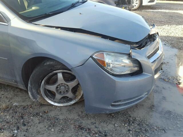 1G1ZH57B89F168038 - 2009 CHEVROLET MALIBU 1LT BLUE photo 9