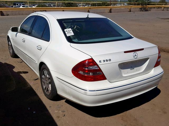 WDBUF56J16A764440 - 2006 MERCEDES-BENZ E 350 WHITE photo 3