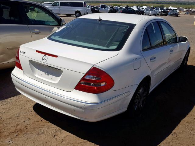 WDBUF56J16A764440 - 2006 MERCEDES-BENZ E 350 WHITE photo 4