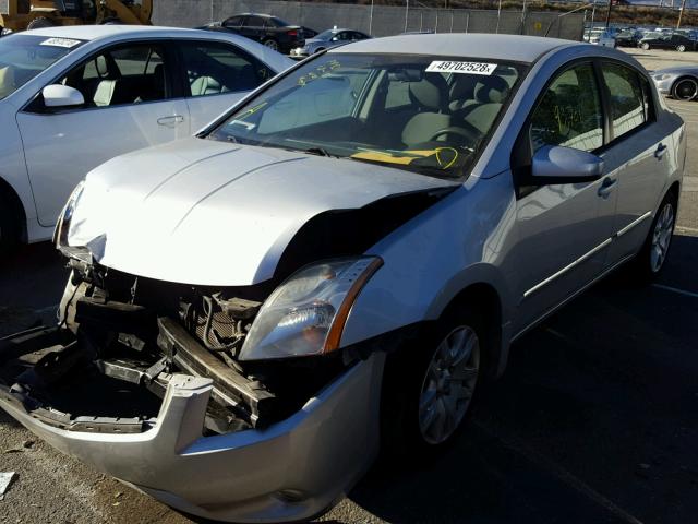 3N1AB6AP2AL646662 - 2010 NISSAN SENTRA 2.0 SILVER photo 2