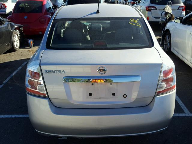 3N1AB6AP2AL646662 - 2010 NISSAN SENTRA 2.0 SILVER photo 9