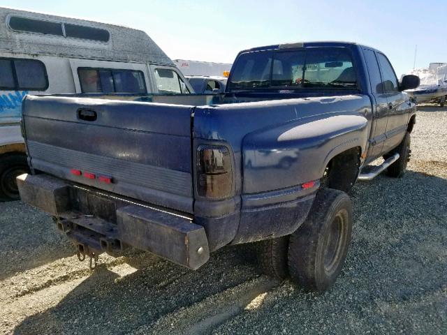 1B7MF3365YJ151875 - 2000 DODGE RAM 3500 BLUE photo 4