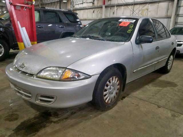 1G1JC524827432279 - 2002 CHEVROLET CAVALIER B SILVER photo 2