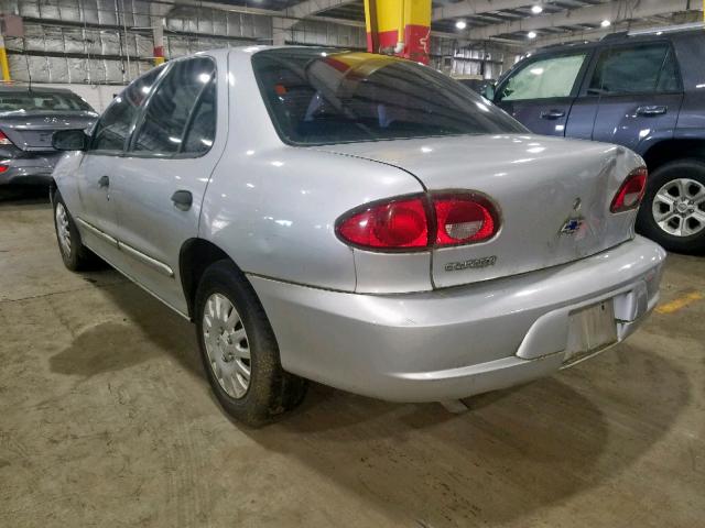 1G1JC524827432279 - 2002 CHEVROLET CAVALIER B SILVER photo 3