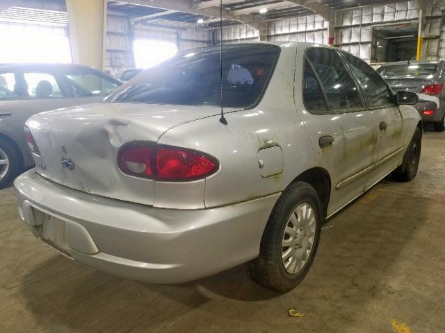 1G1JC524827432279 - 2002 CHEVROLET CAVALIER B SILVER photo 4