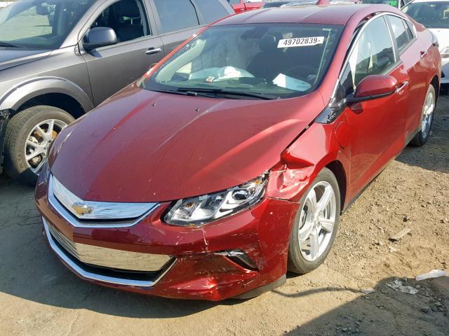 1G1RA6S50HU147514 - 2017 CHEVROLET VOLT LT RED photo 2