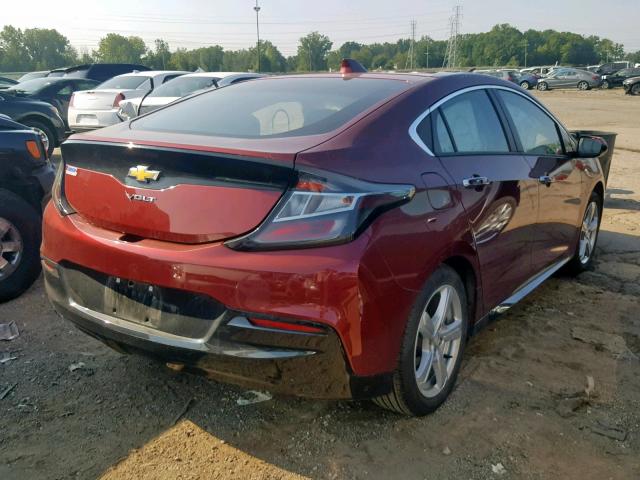 1G1RA6S50HU147514 - 2017 CHEVROLET VOLT LT RED photo 4